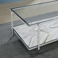 thumbnail image 3 of Steve Silver Mika Contemporary 50" Rectangle Coffee Table, Silver, 3 of 8