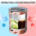 thumbnail image 2 of 12oz Coffee Tumblers Halloween Ghosts and Pumpkins Pattern Stainless Steel Vacuum Insulated Travel Tumbler Coffee Cups Mug with Lid and Straw with Cleaning Brush for Cold & Hot Drinks, 2 of 5