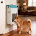 thumbnail image 5 of Automatic Dog Feeder Large Breed Outdoor & Indoor Galvanized Dog Food Dispenser 15lbs Wall Mountable Gravity Pet Food Station Auto Feeder Self Feeding with Clear Door for Puppy, Dog, Cat, 5 of 9