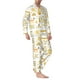 thumbnail image 2 of Fotbe Farm Bee Cute Honey Pijama de Hombre con Estampado de Manga Larga, Conjunto de 2 Piezas, Ropa de Dormir Suave y Cómoda con Bolsillos-Small, 2 of 7