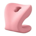 thumbnail image 1 of Soporte para el cuello para reposacabezas de silla de oficina, transpirable, se adapta a la mayoría de las sillas de oficina. Piel. Rosa, 1 of 9