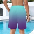 thumbnail image 5 of Fancifize Boys Summer Beach Sweat Shorts Casual Elastic Waist Wide Leg Short Pants Kids Vacation Tie Dye Shorts, 5 of 6