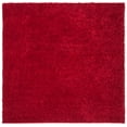 thumbnail image 2 of SAFAVIEH August Carlene Solid Plush Shag Area Rug, Red, 4' x 4' Square - Modern Design, Red, Non-Shedding & Easy Cleaning, Ultra Plush Thick Pile, Ideal for Living Room, Bedroom, 2 of 10