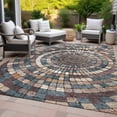 thumbnail image 3 of Dalyn Rugs Machine Washable Indoor/Outdoor Chantille ACN2216 Copper 5' x 7'6" Rug, 3 of 9