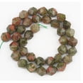 thumbnail image 1 of Nvzi 2 piezas de cuentas dispersas de corte de diamante verde, cuentas redondas, accesorios de cuentas para pulseras creativas hechas a mano, 6 mm, 1 of 3