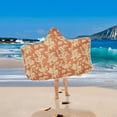 thumbnail image 5 of Toddler Hooded Beach Towel 24x50 Kids Bath Towels Soft Quick Dry for Swim Pool Boys Girls Vintage Flora Patterned, 5 of 7