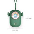 thumbnail image 4 of Bearachild Ventilador portátil Recargable de mano Refrigerador personal de viaje Manos libres Oficina Deportes al aire libre Dispositivo de enfriamiento Electrodomésticos Verde Bearachild HA063427-03, 4 of 6