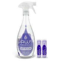 JAWS Foaming Bathroom Cleaner Bottle with 2 Refill Pods. Refillable Cleaning Supplies.