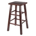 thumbnail image 1 of Carrick Counter Stool with Square Seat in Walnut Finish, 1 of 3