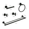 thumbnail image 2 of 5 Pieces Bathroom Hardware Set Stainless Steel Wall Mount Bathroom Accessory Towel Bar Set, 2 of 9