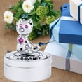 thumbnail image 3 of Matashi Chrome Plated Mini Silver Kitty Cat Keepsake Box by, 3 of 5