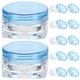 thumbnail image 1 of 12 frascos de muestra de viaje, frascos vacíos de plástico para cremas y cosméticos, contenedores portátiles para lociones cosméticas., 1 of 7