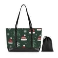 thumbnail image 7 of FORMRS Laptop Tote Bag for Women with 15.6" Computer Compartments Handbag, Green Christmas Hats, 7 of 7