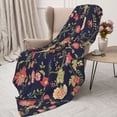 thumbnail image 3 of Rateoe Flower Pattern Flannel Throw Blanket, Ultra-soft Blanket for Bed, Couch, Car, Hypoallergenic Anti-pilling blanket-50"x40"(Vertical), 3 of 6