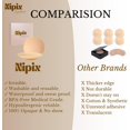 thumbnail image 5 of Body Nipple Cover, Sticky Silicone Nipple Pasties, Reusable Water-Resistant Pasty Covers No Show for Women, 5 of 8