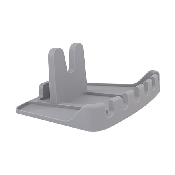 Silicona Para Vajilla De 6 Ranuras, Reposapiés Para Cuchara Resistente Al Calor Con Soporte Para Tapa De Olla Para Utensilios De Cocina Minnieouse HA040998-02