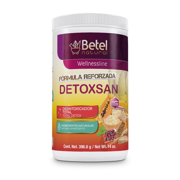 Detoxsan Total Detox Powder - Colon Cleanse and More - Betel Natural 14 Oz