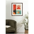 thumbnail image 2 of Kate and Laurel Framed Wall Art Print Circles in harmony No11  by Vitor Costa, 22 x 26, Florence Medium Brown Frame, Modern Contemporary, Abstract Art for Wall Decor, 2 of 8