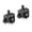 Black + White, variant on SamFansar 2Pcs Analog Stick Joystick Replacement Repair Parts for PS4 Xbox One Controller