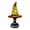 #05 Yellow, variant on PoyoKee Halloween Decorations - Witch Hat Lamp, Gothic Stained Glass Night Light, Witch Resin Desk Lamp for Book Shelf Mantel Halloween Indoor Decor