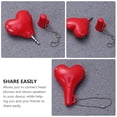 thumbnail image 2 of FRCOLOR  2 Pcs Heart Shaped Dual Headphone Audio Splitter Cable Adapter, 2 of 8