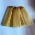 thumbnail image 4 of YOUYEDIAN Summer Skirts for Kids Puffy Tulle Kids Tutu Skirt Gold Princess Skirt Stretchy Waist Ballet Skirts for Girls,Gold One Size, 4 of 8