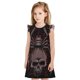 thumbnail image 1 of Fotbe Spider with Skull Vestido de Dormir para Niñas de 3 a 10 Años, Mangas Cortas, Estilo Princesa, Pijama Camisón con Mangas Voladas-Small, 1 of 6