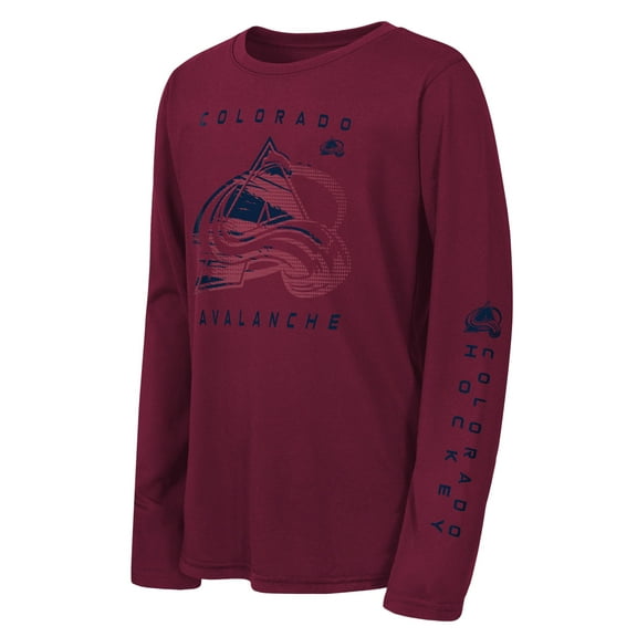 Youth Outerstuff Burgundy Colorado Avalanche Seize the Win Long Sleeve T-Shirt