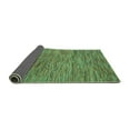 thumbnail image 2 of Ahgly Company Indoor Round Abstract Turquoise Blue Modern Area Rugs, 6' Round, 2 of 4