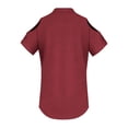 thumbnail image 5 of Women's Summer V Neck Off Shoulder Short Sleeve Top Tops Shirts Blouses Loose Fit Solid Color Plain Casual Daily Wear Vacation Beach Loungewear Fashion Essential Gift for Women, 5 of 8