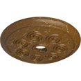 thumbnail image 3 of Ekena Millwork 25 1/4"OD x 4"ID x 2"P Spiral Ceiling Medallion (Fits Canopies up to 4"), Hand-Painted Smokey Topaz Crackle, 3 of 6