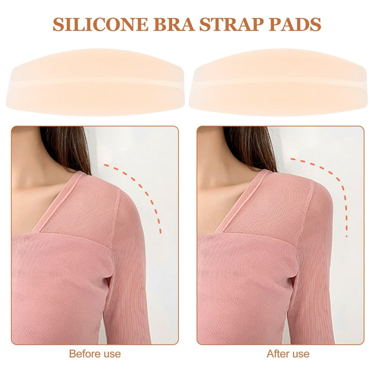 1pair Invisible Anti-slip Bra Strap Cushion Non-slip Shoulder Pad With Thin  Silicone Gel For Pressure Relief