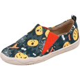 thumbnail image 2 of Halloween Print Slip On Canvas Shoes For Women Round Toe Flat Low Top Holiday Casual Daily Loafers Red 40, 2 of 8