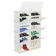 thumbnail image 2 of Ktaxon 7 Tiers Shoe Rack, 14 Cubes Shoe Storage Cabinet 28 Pairs Plastic Shoe Shelves Organizer for Closet Entryway Hallway Living Room Bedroom, White, 2 of 7