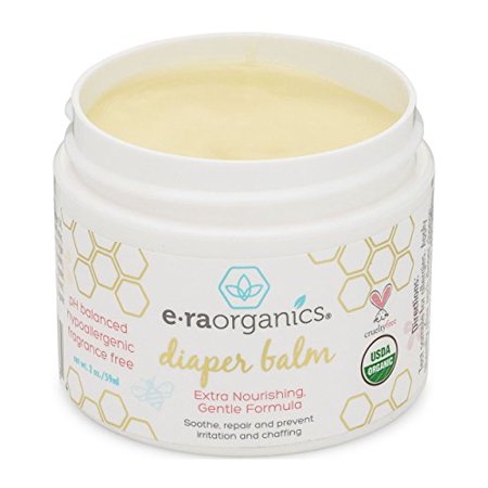 Zinc Oxide Diaper Rash Ointment (Baby Diaper Rash Balm - USDA Certified Organic Soothing Diaper Rash Treatment for Sensitive Skin. Natural Ointment to Nourish and Protect from Moisture, Infection, Chafing and)