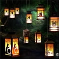 thumbnail image 2 of Toystoory Halloween Calavera Cuboide Linterna Cuadrada Vintage Exterior Interior Decorativo Efecto de llama Funciona con pilas Luz LED Almacenamiento y organización del hogar Toystoory HA023203-00, 2 of 5
