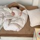 thumbnail image 4 of Nvzi Juego de sábanas, juego de sábanas y fundas de almohada, juego de cama individual, ropa de cama de hotel, decoración del hogar (marrón), 4 of 5