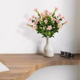 thumbnail image 6 of Champagne Artificial Flowers with Eucalyptus Leaves 1 Bunch Colored Faux for Outdoor Spring Decoration Realistic Suitable for Courtyards Family Gardens Flower Pots by Miyuadkai, 6 of 9