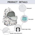 thumbnail image 4 of Anchor and Bulldog Dog Backpack for School,Cute School Bag,Schoolbag with Adjustable Shoulder Straps & Padded Back,13.4"x11"x4.7", 4 of 6