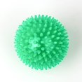 thumbnail image 2 of Bolas para masticar chirriantes para perros de 9 cm, 3 paquetes de bolas suaves para puñaladas para mascotas, juguetes para limpiar los dientes, bolas puntiagudas para perros con alto rebote, 2 of 5
