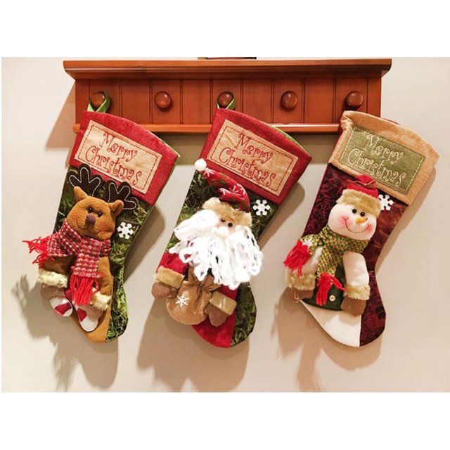 juego de 3 bolsas de regalo de Navidad para envolver regalos, bolsas de dulces, Cristo
