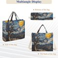 thumbnail image 6 of FORMRS Womens Corduroy Tote Bag Crossbody Shoulder Handbag with Pocket, Swirling Starry Sky, 6 of 7