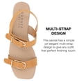 thumbnail image 4 of Journee Collection Womens Twylah Low Stacked Heel Sling Back Sandals, 4 of 6