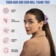 thumbnail image 5 of Blissy Silk Scrunchies (3 Pack) - 100% Pure Mulberry Silk - 22 Momme 6A High-Grade Fibers - Silk Scrunchie for Straight & Curly Hair - Preventing Breakage, Tangling, & Creasing (Lavender Skinny), 5 of 7