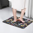 thumbnail image 4 of Day Of the Dead Halloween Flannel Non Slip Door Rugs,Washable Door Mats Indoor,Decorative Door Mats,Dirt-Resistant and Absorbent Doormat for Entrance,Bedroom,Kitchen,Bathroom,31.5"x17", 4 of 4