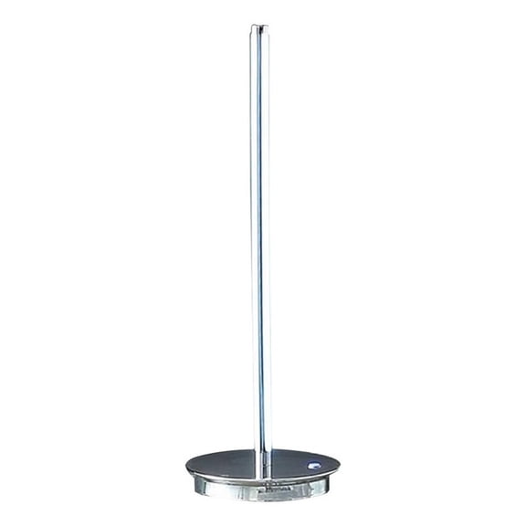 Fizo 25 Inch Table Lamp, Sleek Design, LED Light, Touch Switch, Silver