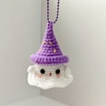 thumbnail image 5 of JOGZMZ Halloween Ghost Car Ornament - Handmade Crochet Keychain Bag Charm, Cute Wool Hanging Gift Decor for Auto Home, 5 of 5