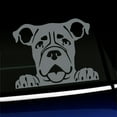 thumbnail image 1 of Peeking Boxer - Vinyl Car Decal - Choose Color - [GRAY], 1 of 1