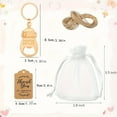 thumbnail image 6 of Popping Bottle Openers Baby Shower Return Favors for Guests Bottle Opener Decorations and Souvenirs with Organza Bags Thank You Tags for Theme Party Favors(10 SETS), 6 of 6
