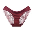 thumbnail image 1 of Gibobby Tangas de mujer Braguitas transpirables para mujer, cintura , encaje sexy, interior, sin costuras(Rojo,CH), 1 of 3